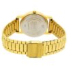 Sonata mens golden analog watch