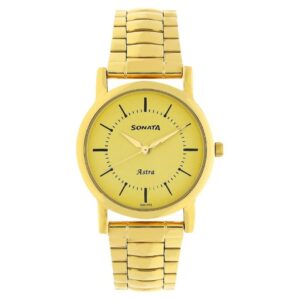 Sonata-mens-golden-watch